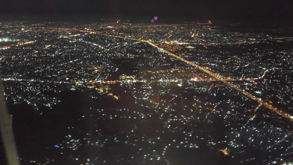 Evening lights and city atmosphere in Ho Chi Minh City